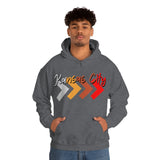 Kansas City Football Arrow Colors Unisex Heavy Blend Hooded Sweatshirt! Football Season!