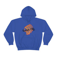 Kansas City Football Chief Outlined Unisex Heavy Blend Hooded Sweatshirt! Football Season!