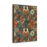 Floral Vintage 70's Inspired Guitar Canvas Gallery Wraps!