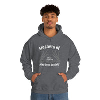 Mothers of Mayhem Society Sleep Deprived Unisex Hooded Sweatshirt! Sarcastic Vibes! Family Vibes!