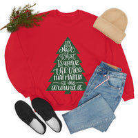 It's What is Around the Tree That Matters Unisex Heavy Blend Crewneck Sweatshirt! Winter Vibes!