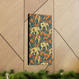 Vintage 70's Inspired Elephant Florals Canvas Gallery Wraps!