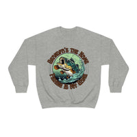 Grandpas The Name and Fishing is My Game Fathers Day Unisex Heavy Blend Crewneck Sweatshirt!