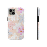 Pink Floral Hibiscus Flowers Tough Phone Cases, Case-Mate! Summer Vibes!