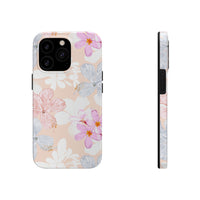 Pink Floral Hibiscus Flowers Tough Phone Cases, Case-Mate! Summer Vibes!