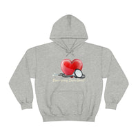 Valentines Day Stethoscope Heart Hug Emergency Department Unisex Heavy Blend Hooded Sweatshirt! Spring Vibes!