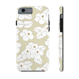 Crème Hibiscus Floral Tough Phone Cases, Case-Mate! Summer Vibes!