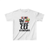 I Cant the Elf Unisex Kids Heavy Cotton Graphic Tees! Foxy Kids! Winter Vibes!