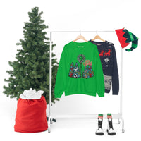 Rustic Windmill Christmas Tree Holiday Unisex Heavy Blend Crewneck Sweatshirt! Winter Vibes!