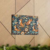 Vintage 70's Inspired Floral Foxy Canvas Gallery Wraps!