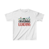 Christmas Is Loading Unisex Kids Heavy Cotton Graphic Tees! Foxy Kids! Winter Vibes!