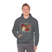 Rustic Cowboy Christmas Holiday Unisex Heavy Blend Hooded Sweatshirt! Winter Vibes!