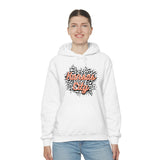 Kansas City Football Grey and Pink Leopard Print Unisex Heavy Blend Hooded Sweatshirt! Football Season!