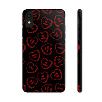 Valentines Day Candy Hearts Red and Black Tough Phone Cases, Case-Mate! Spring Vibes!