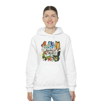 Kindness Matters Vintage Butterflies Unisex Heavy Blend Hooded Sweatshirt! Spring Vibes!