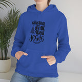 Christmas Is All About Jesus Unisex Heavy Blend Hooded Sweatshirt! Winter Vibes!