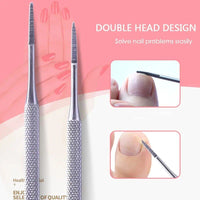 Stainless Steel Dual-Ended Toe Nail Care Tool