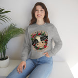 This Heifer Loves Christmas Unisex Heavy Blend Crewneck Sweatshirt! Winter Vibes!