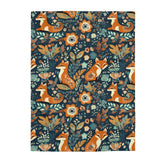 Vintage 70's Inspired Foxy Florals Velveteen Plush Blanket!