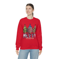 Rustic Military Merry Christmas Holiday Unisex Heavy Blend Crewneck Sweatshirt! Winter Vibes!