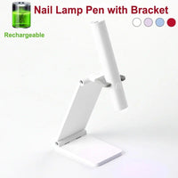 Quick-Dry Portable Nail Dryer: UV LED Mini Lamp Pen with Flashlight