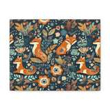 Vintage 70's Inspired Floral Foxy Canvas Gallery Wraps!