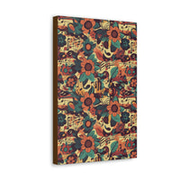 Vintage 70's Inspired Musical Notes Floral Canvas Gallery Wraps!