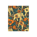 Vintage 70's Floral Elephant Print Premium Matte Vertical Posters!