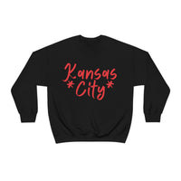 Kansas City Football Unisex Heavy Blend Crewneck Sweatshirt! Football Season!