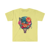 Floral Hot Air Balloon Boho Succulent Plants Unisex Graphic Tees! Summer Vibes!