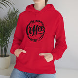I Drink Coffee Then I Exist Unisex Heavy Blend Hooded Sweatshirt! Sarcastic Vibes!