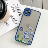 Lavender Butterfly Higan Flower Shockproof Phone Case for Various iPhone Models