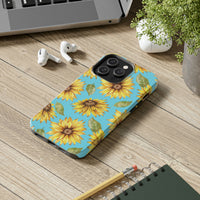 Blue Sunflower Tough Phone Cases, Case-Mate! Summer Vibes!