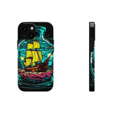 Ship in a Bottle Neon Colors Tough Phone Cases!