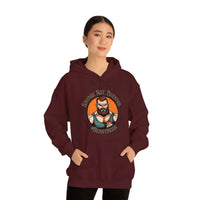 Savage Not Average #BeastMode Fitness Sarcasm Fathers Day Unisex Heavy Blend Hooded Sweatshirt! Red Beard Edition