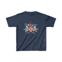 Christmas Unicorn Holiday Kids Heavy Cotton Graphic Tee! Foxy Kids! Winter Vibes!