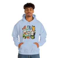 Kindness Matters Vintage Butterflies Unisex Heavy Blend Hooded Sweatshirt! Spring Vibes!