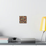 Vintage 70's Inspired Musical Notes Floral Canvas Gallery Wraps!