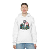 Rustic Windmill Christmas Tree Merry Christmas Unisex Heavy Blend Hooded Sweatshirt! Winter Vibes!