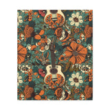 Floral Vintage 70's Inspired Guitar Canvas Gallery Wraps!