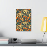 Vintage 70's Inspired Elephant Florals Canvas Gallery Wraps!