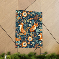 Vintage Foxy Florals 70s Inspired Premium Matte Vertical Posters!