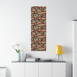 Vintage 70's Inspired Musical Notes Floral Canvas Gallery Wraps!