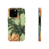 Palm Tree's Green and Orange Tough Phone Cases, Case-Mate! Summer Vibes!