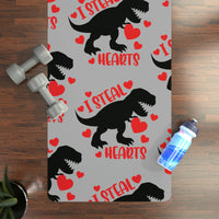 I Steal Hearts T Rex Rubber Yoga Mat! Activewear! Spring Vibes!