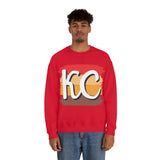 Kansas City Football Paint Stripe Vintage KC Unisex Heavy Blend Crewneck Sweatshirt! Football Season!