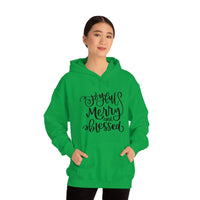 Joyful Merry Blessed Unisex Heavy Blend Hooded Sweatshirt! Winter Vibes!