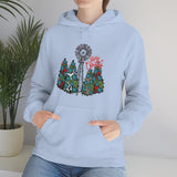Rustic Windmill Christmas Tree Merry Christmas Unisex Heavy Blend Hooded Sweatshirt! Winter Vibes!