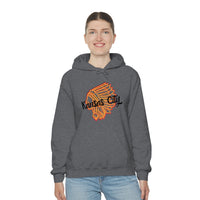 Kansas City Football Chief Outlined Unisex Heavy Blend Hooded Sweatshirt! Football Season!