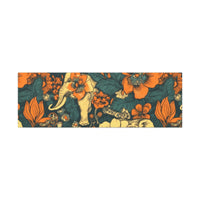 Vintage 70's Inspired Elephant Florals Canvas Gallery Wraps!